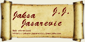 Jakša Jašarević vizit kartica
